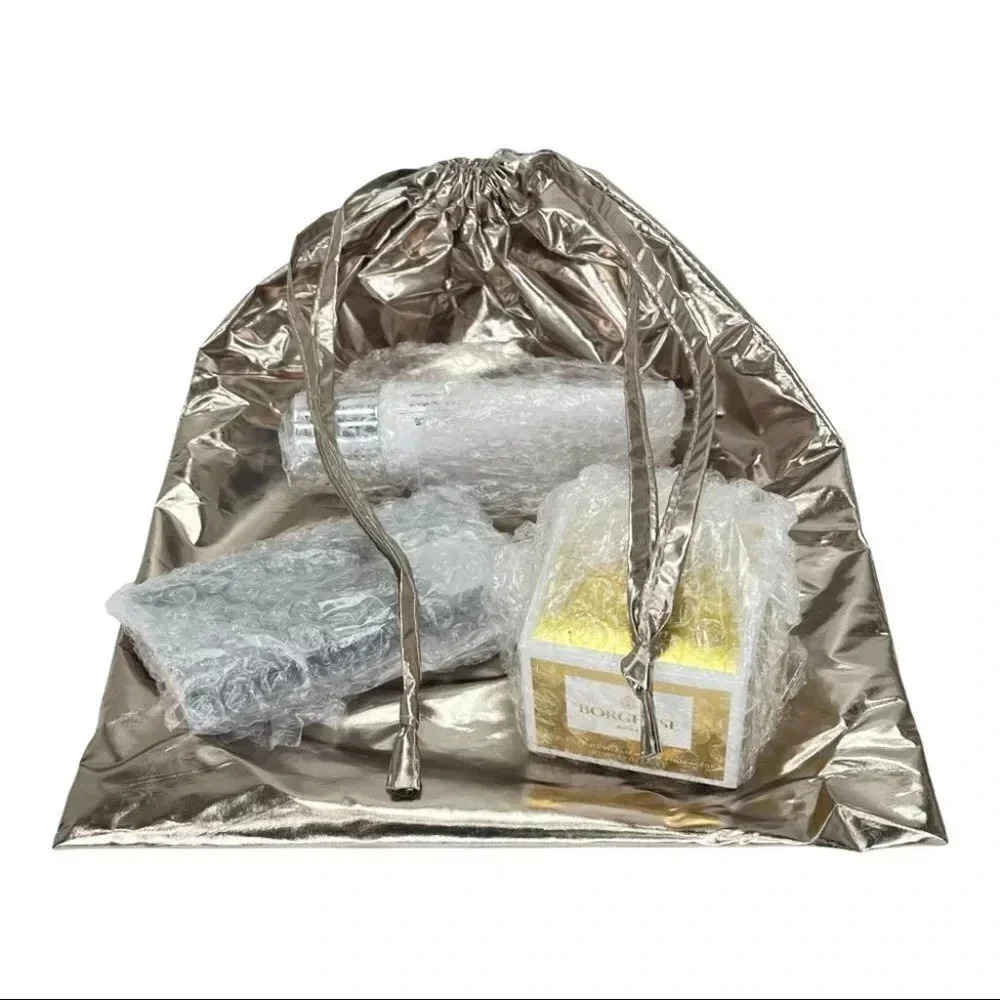 5 Piece Gold Quilted Puffer Tote Womens Skin Care Set - Elemis Smashbox Borghese - Picture 6 of 15